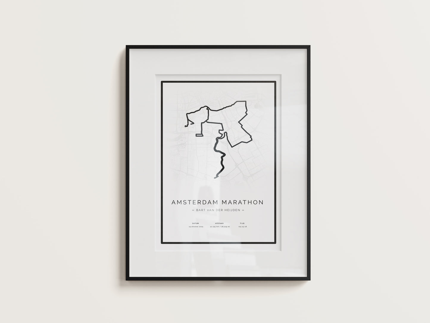 Amsterdam Marathon Retro Map