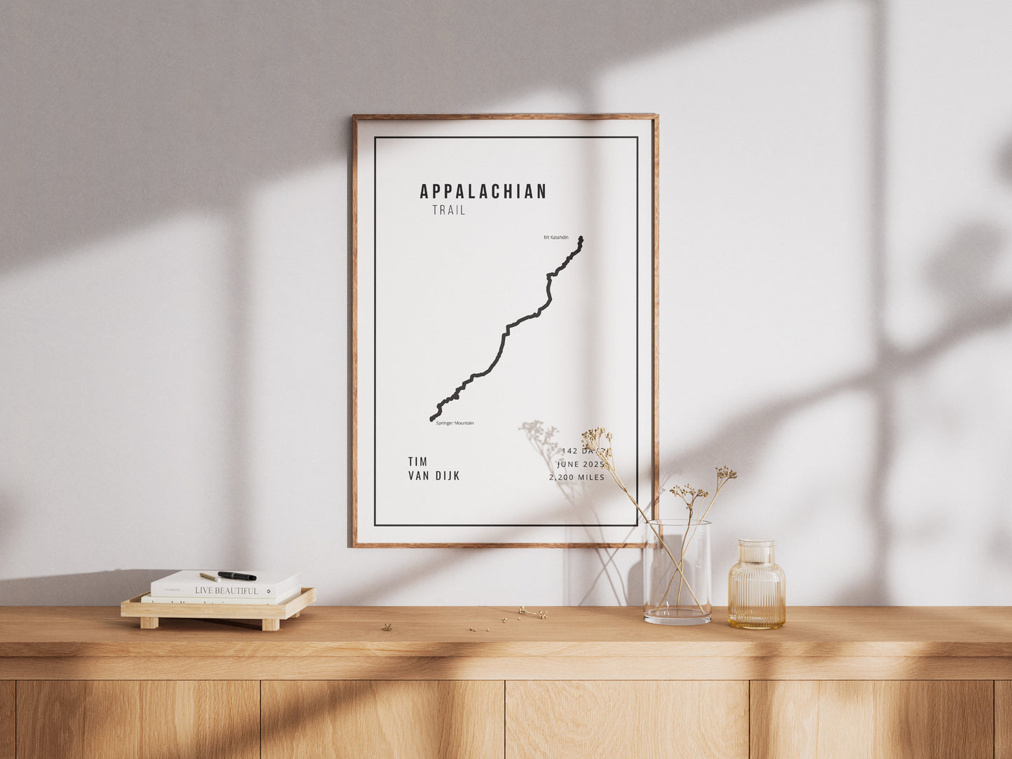 Appalachian Trail Minimalistic White