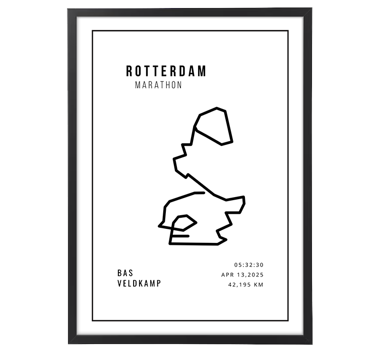 Rotterdam Marathon Minimalistic White