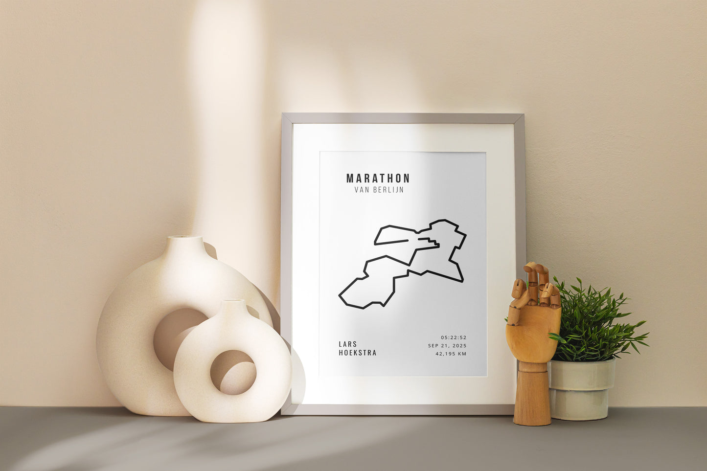 Marathon van Berlijn Minimalistic White