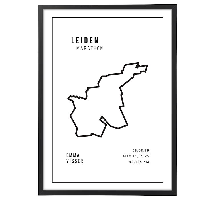 Leiden Marathon 2025 | Minimalistic White
