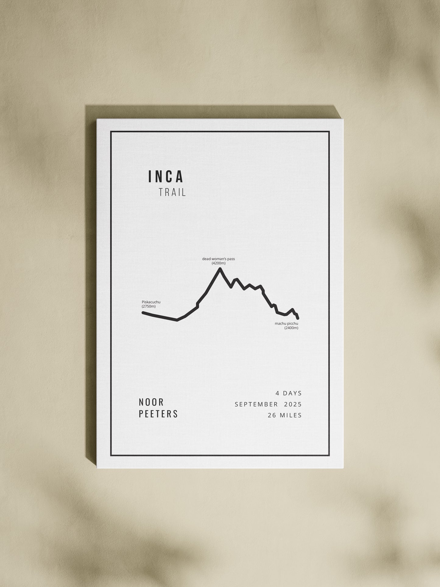 Inca Trail Minimalistic White