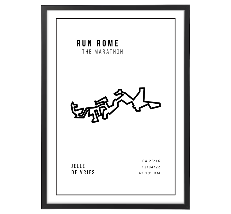 Rome Marathon Minimalistic White