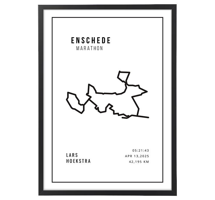 Enschede Marathon Minimalistic White