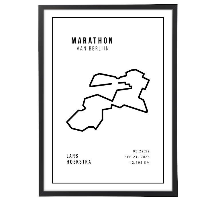 Marathon van Berlijn Minimalistic White