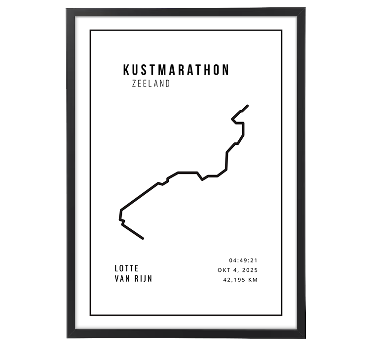 Kustmarathon Zeeland Minimalistic White