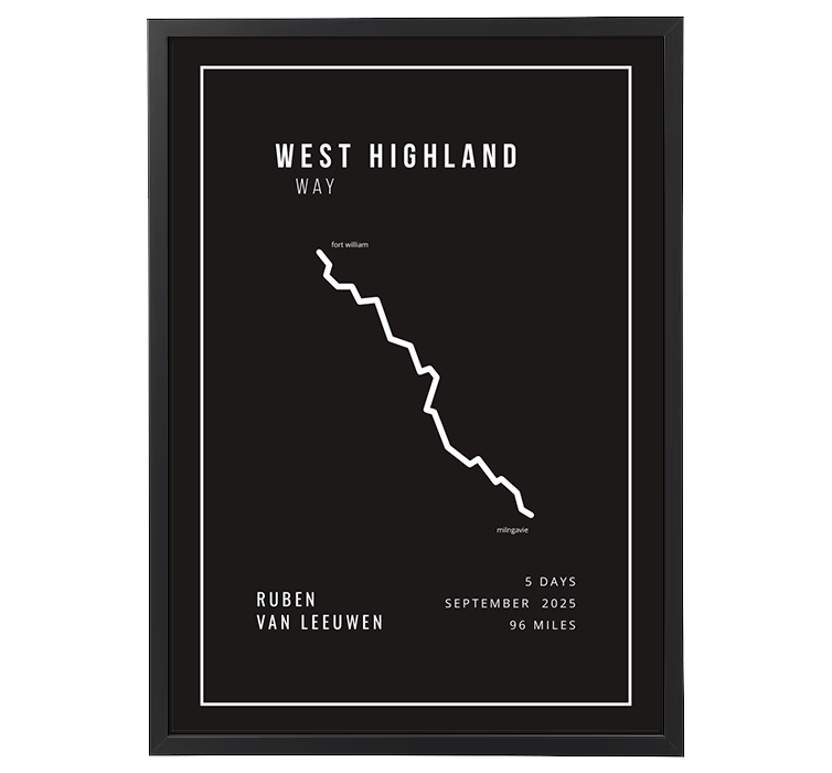 West Highland Way Minimalistic Black