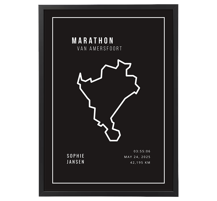 Marathon van Amersfoort Minimalistic Black