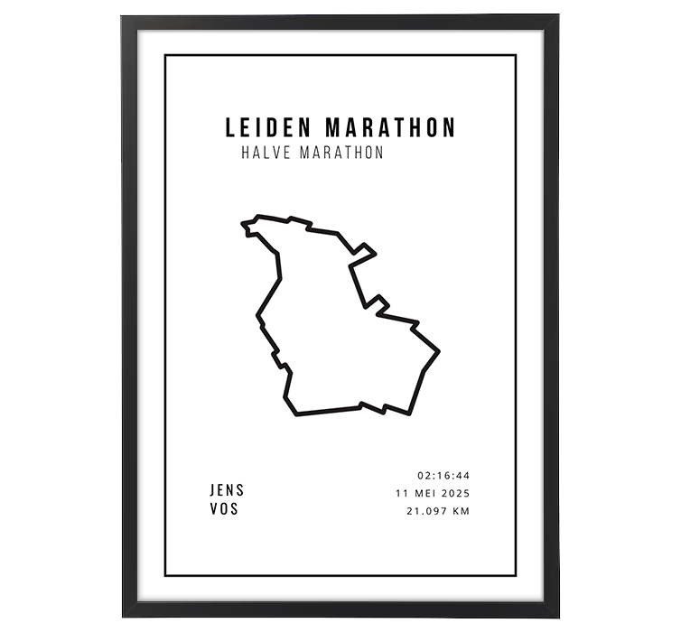 Leiden Marathon 2025 – Halve Marathon | Minimalistic White