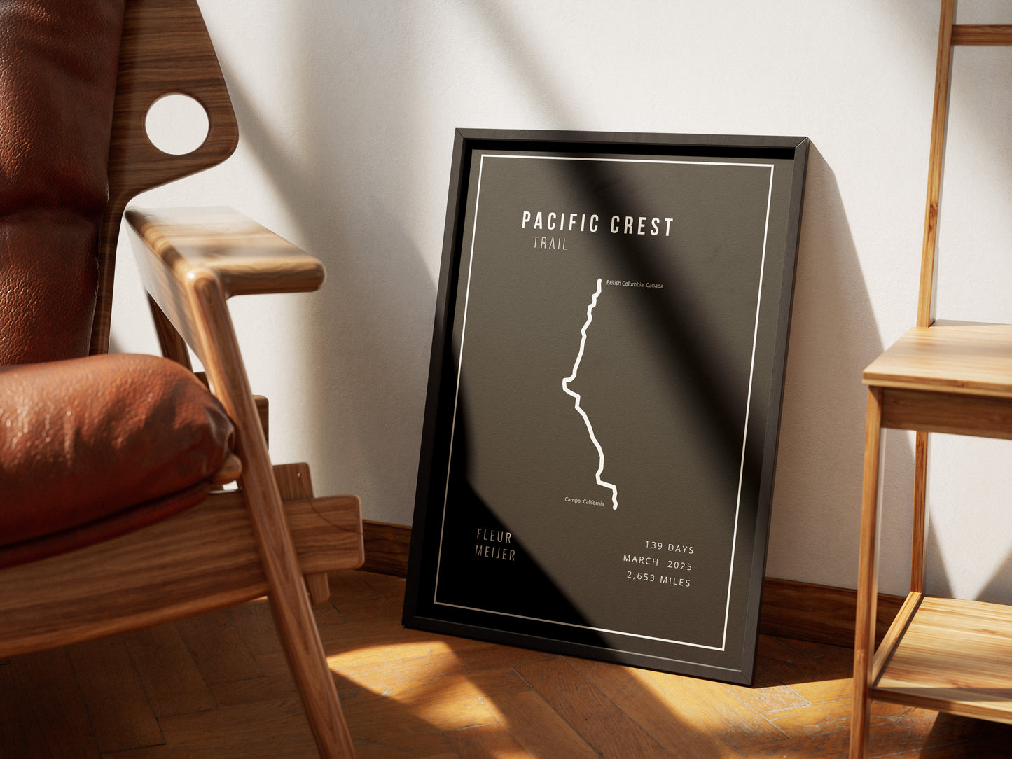 Pacific Crest Trail Minimalistic Black