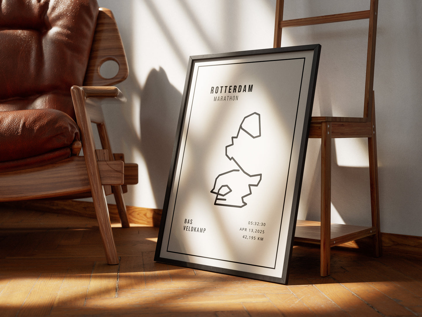 Rotterdam Marathon Minimalistic White
