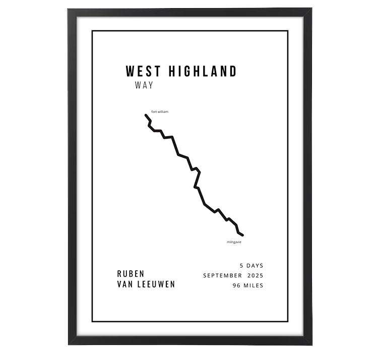West Highland Way Minimalistic White