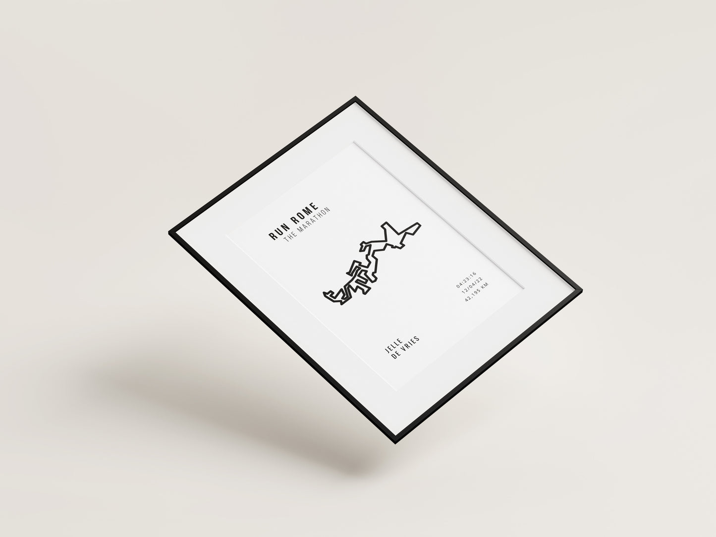 Rome Marathon Minimalistic White
