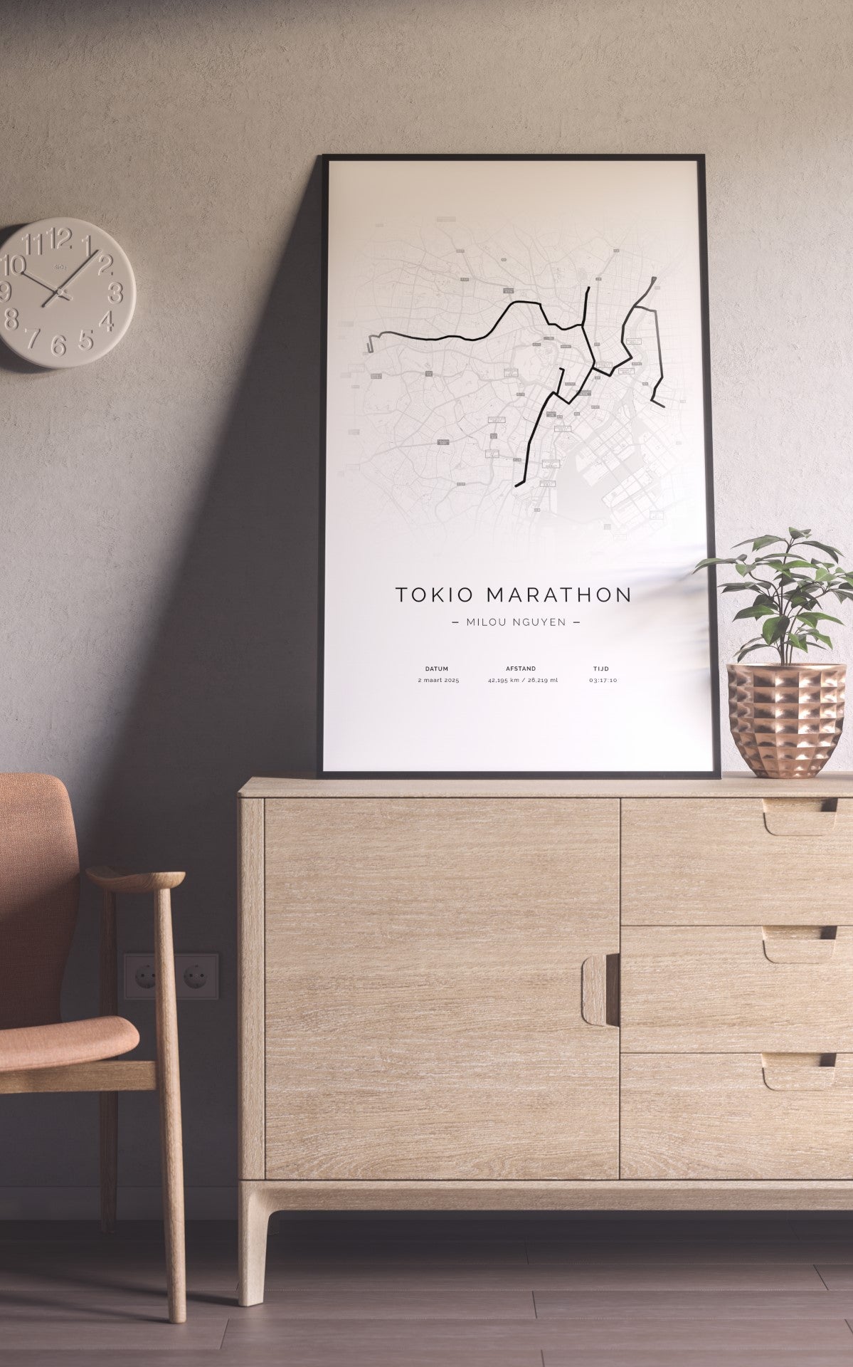 Tokio Marathon Retro Map