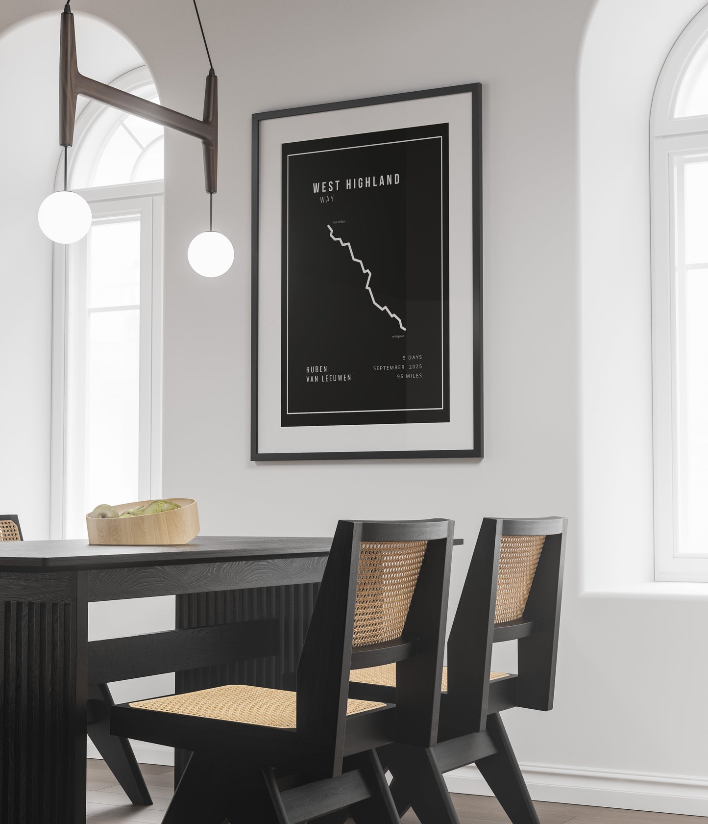 West Highland Way Minimalistic Black