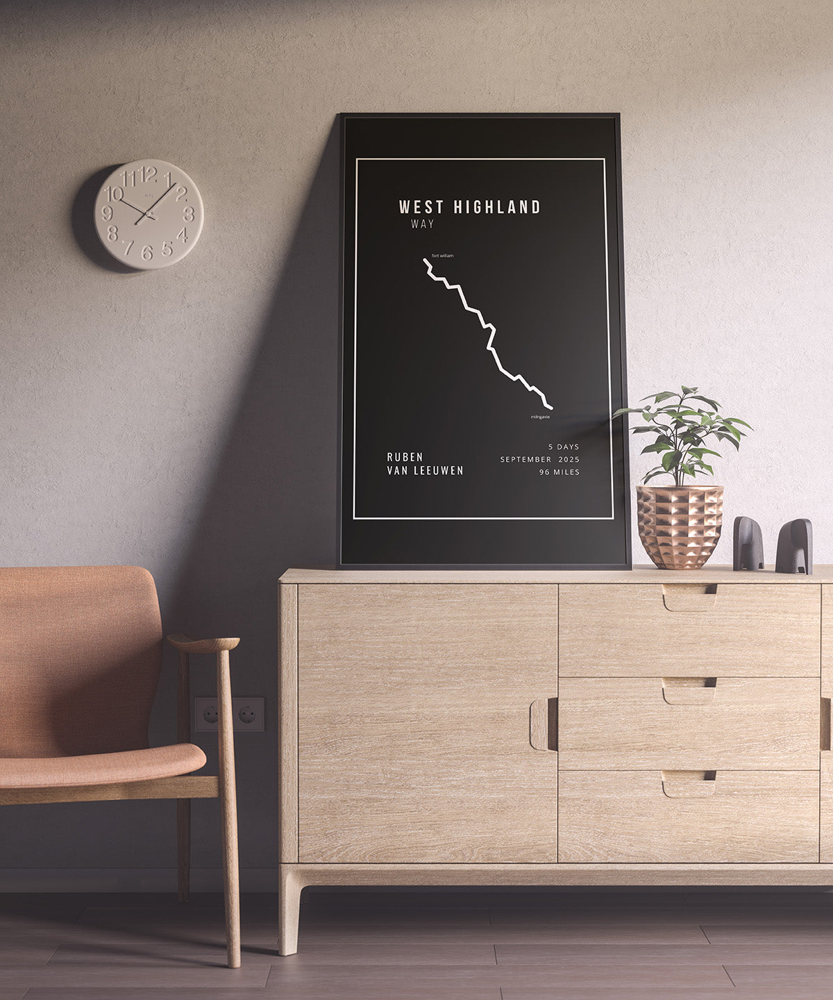 West Highland Way Minimalistic Black