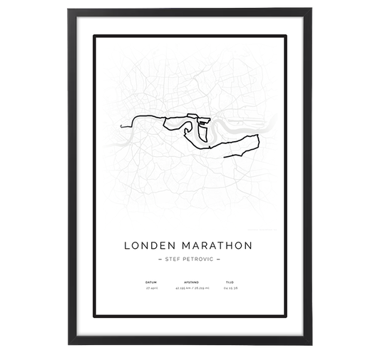 London Marathon Retro Map